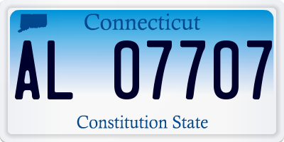 CT license plate AL07707