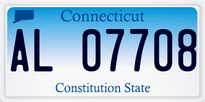 CT license plate AL07708