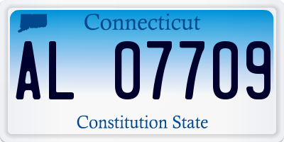 CT license plate AL07709