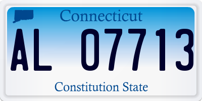 CT license plate AL07713