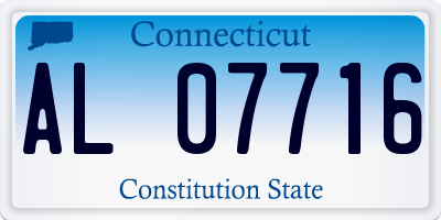 CT license plate AL07716