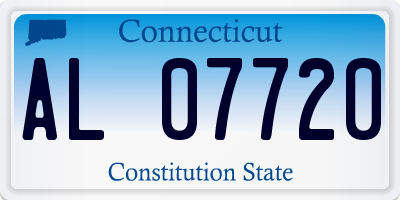CT license plate AL07720