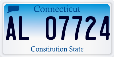 CT license plate AL07724