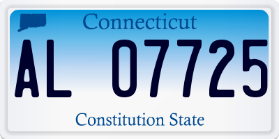 CT license plate AL07725