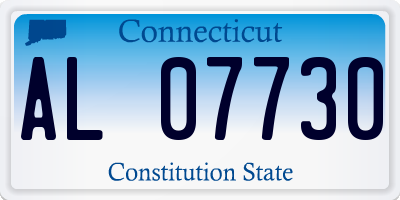 CT license plate AL07730