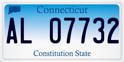 CT license plate AL07732