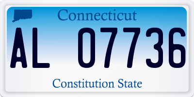 CT license plate AL07736