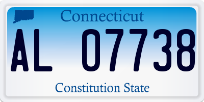 CT license plate AL07738