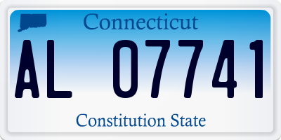 CT license plate AL07741