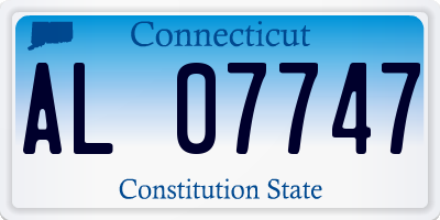 CT license plate AL07747