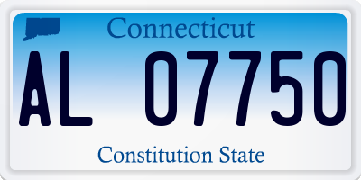 CT license plate AL07750