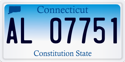 CT license plate AL07751