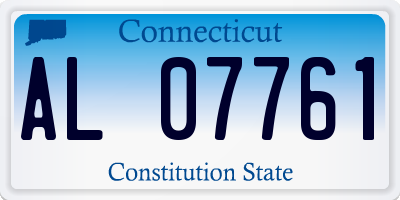 CT license plate AL07761