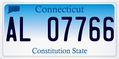 CT license plate AL07766