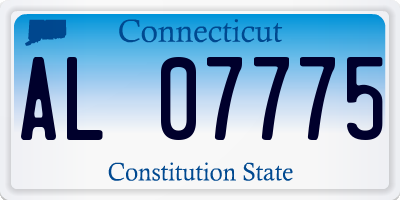 CT license plate AL07775