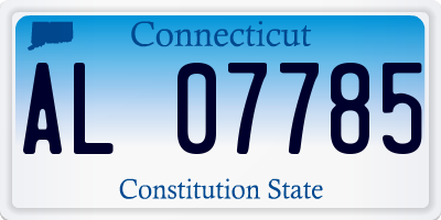 CT license plate AL07785