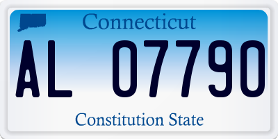 CT license plate AL07790