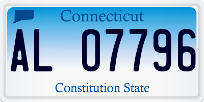 CT license plate AL07796