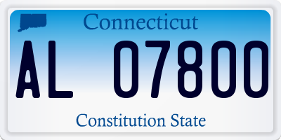 CT license plate AL07800