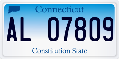CT license plate AL07809