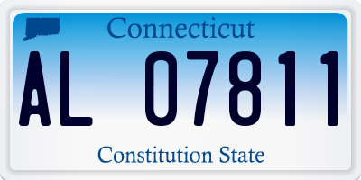 CT license plate AL07811