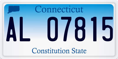 CT license plate AL07815