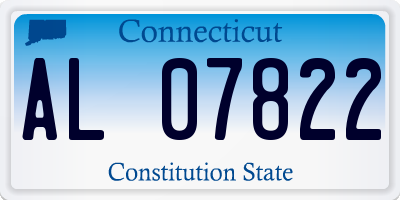 CT license plate AL07822