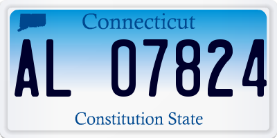 CT license plate AL07824