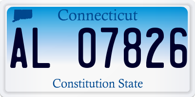 CT license plate AL07826