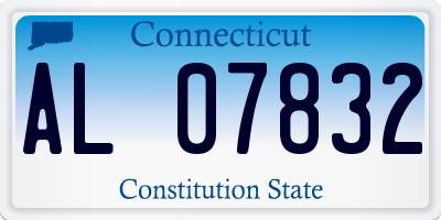 CT license plate AL07832