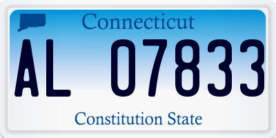 CT license plate AL07833