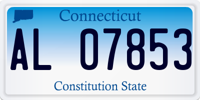 CT license plate AL07853