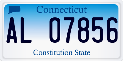 CT license plate AL07856
