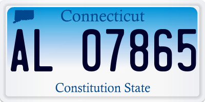CT license plate AL07865