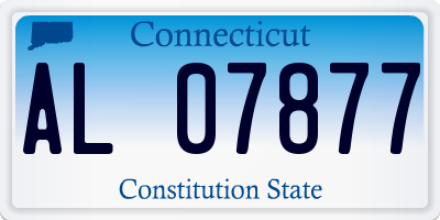 CT license plate AL07877