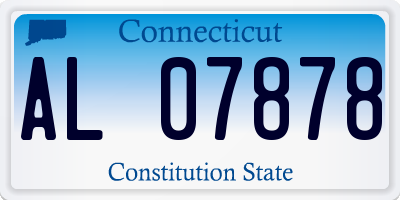 CT license plate AL07878