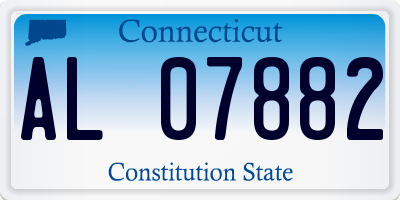 CT license plate AL07882