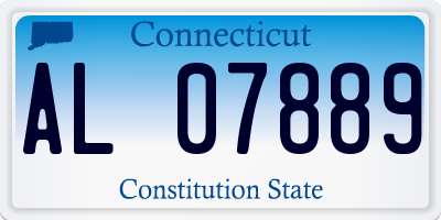 CT license plate AL07889