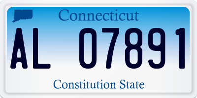 CT license plate AL07891