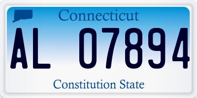 CT license plate AL07894