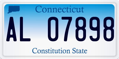 CT license plate AL07898