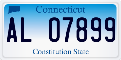 CT license plate AL07899