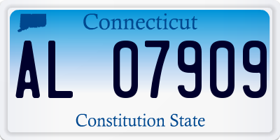 CT license plate AL07909