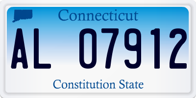 CT license plate AL07912