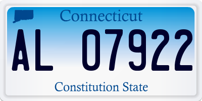 CT license plate AL07922