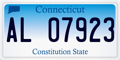 CT license plate AL07923