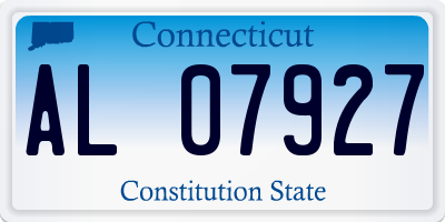 CT license plate AL07927