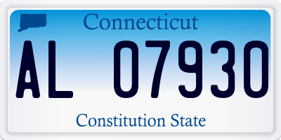 CT license plate AL07930