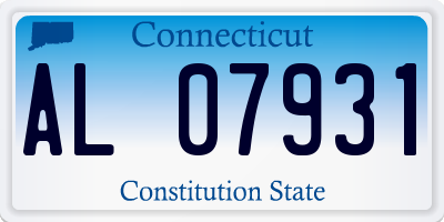 CT license plate AL07931