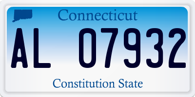 CT license plate AL07932